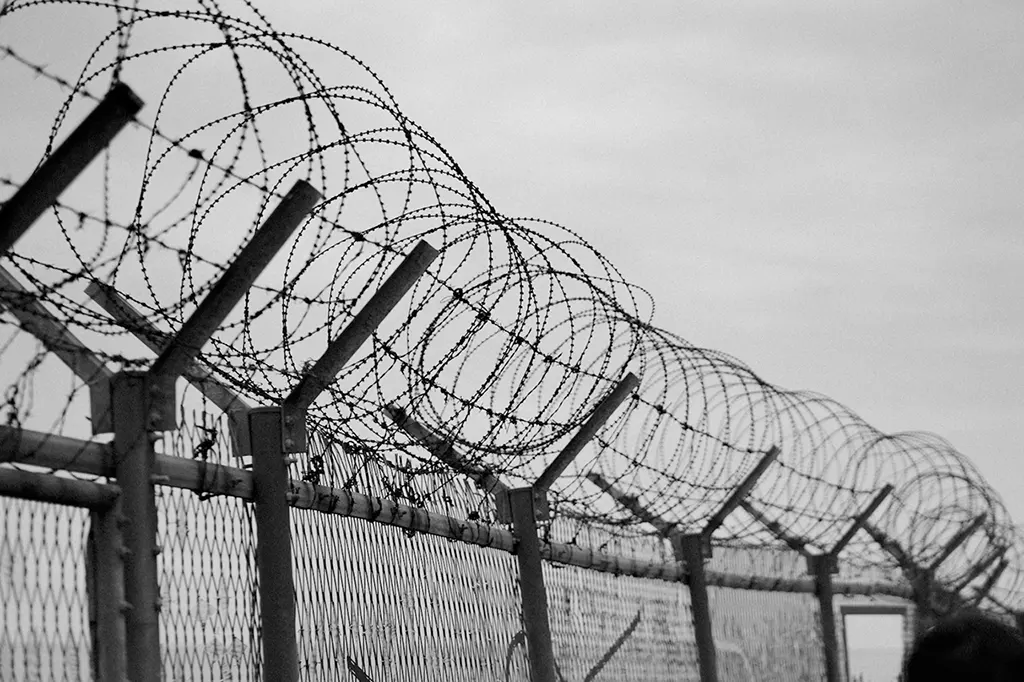Монтаж Єгози на металеву огорожу